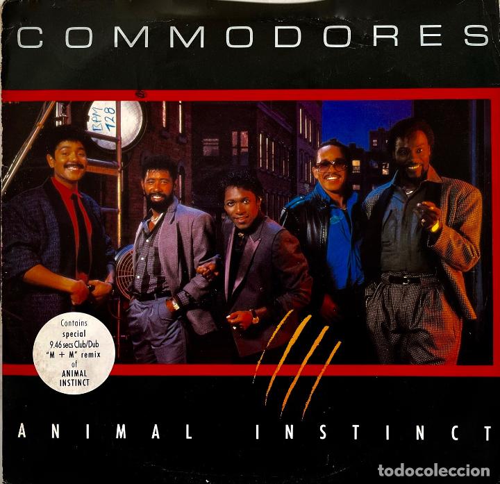 Discos de vinilo: COMMODORES. ANIMAL INSTINCT. MAXISINGLE UK 2 TEMAS - Foto 1