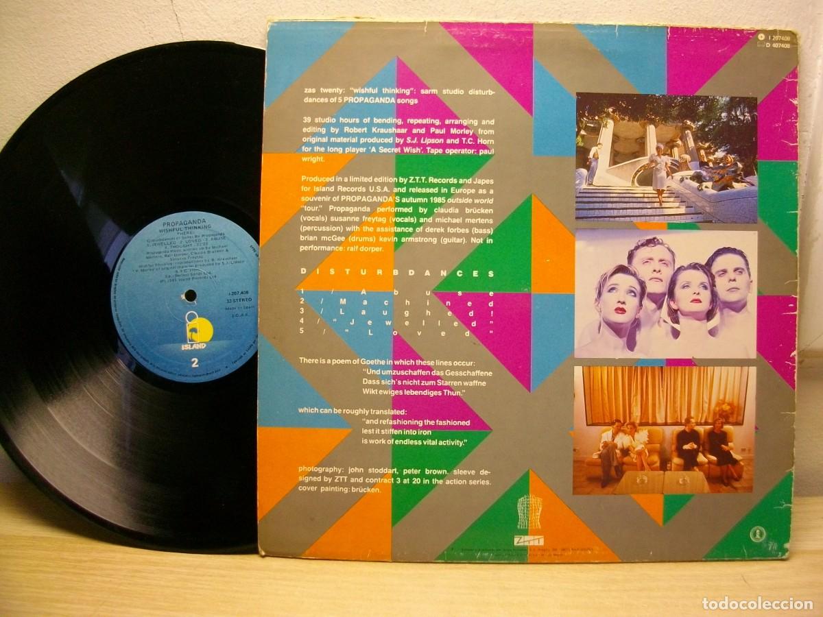 Discos de vinilo: Propaganda &ndash; Wishful Thinking LP - Foto 2