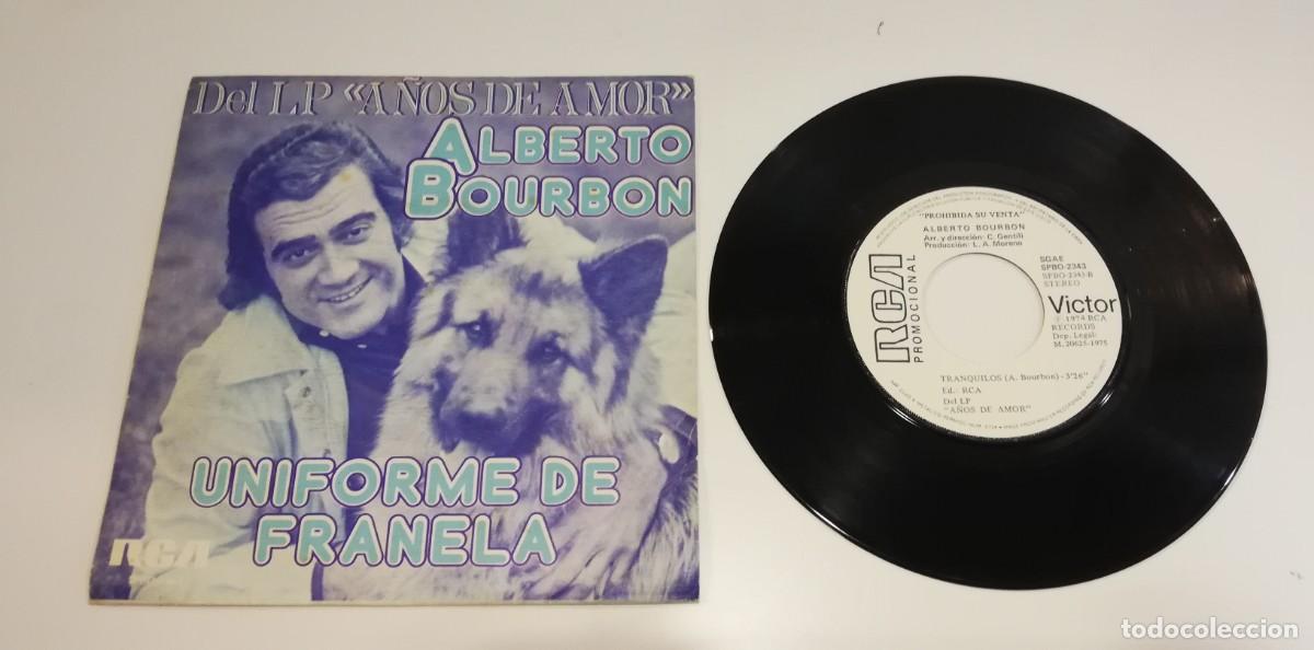 Vinyl records: S6-Alberto Bourbon - Uniforme De Franela (7&rdquo;, Single, Promo) - POR VG DISC VG+