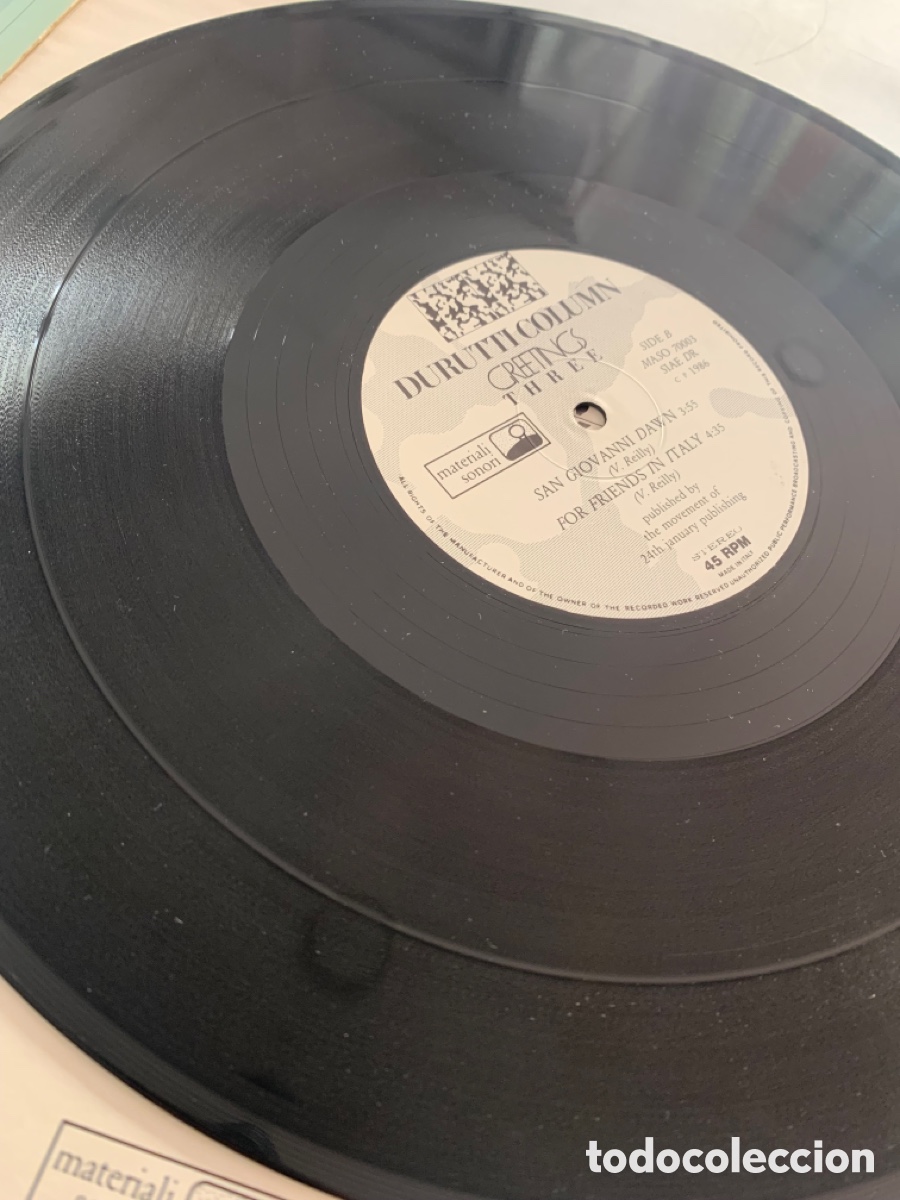Discos de vinilo: maxi 12 Durutti Column Greetings Three de 1986 - Foto 2
