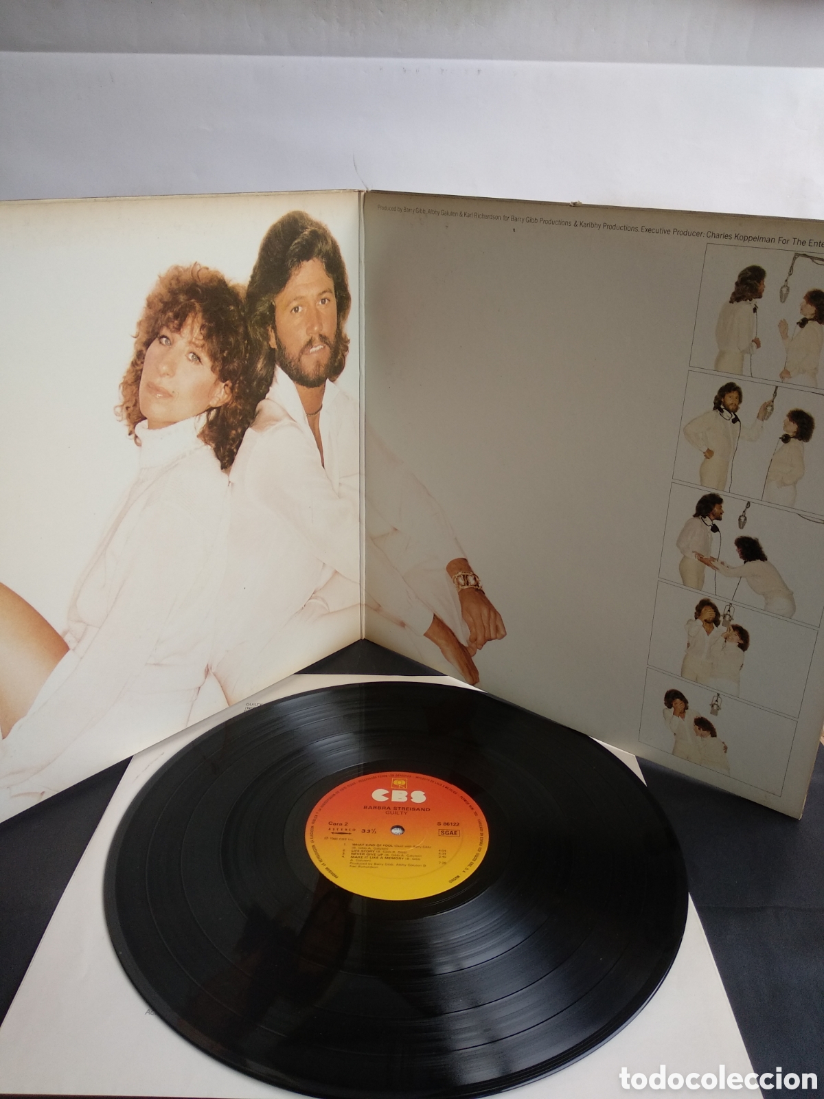 Discos de vinilo: *STREISAND, GUILTY, SPAIN, CBS, 1980 A3 - Foto 2