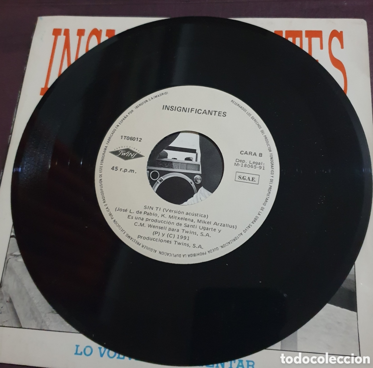 Discos de vinilo: Insignificantes - lo volver&eacute; a intentar - Foto 2