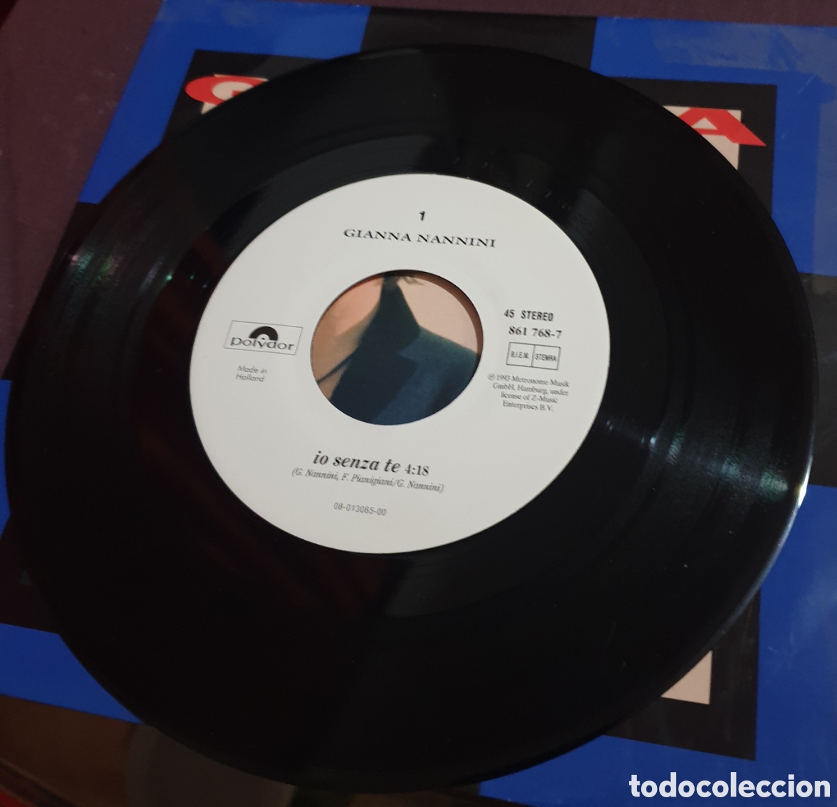 Discos de vinilo: Gianna Nannini - Io.senza te - Foto 2