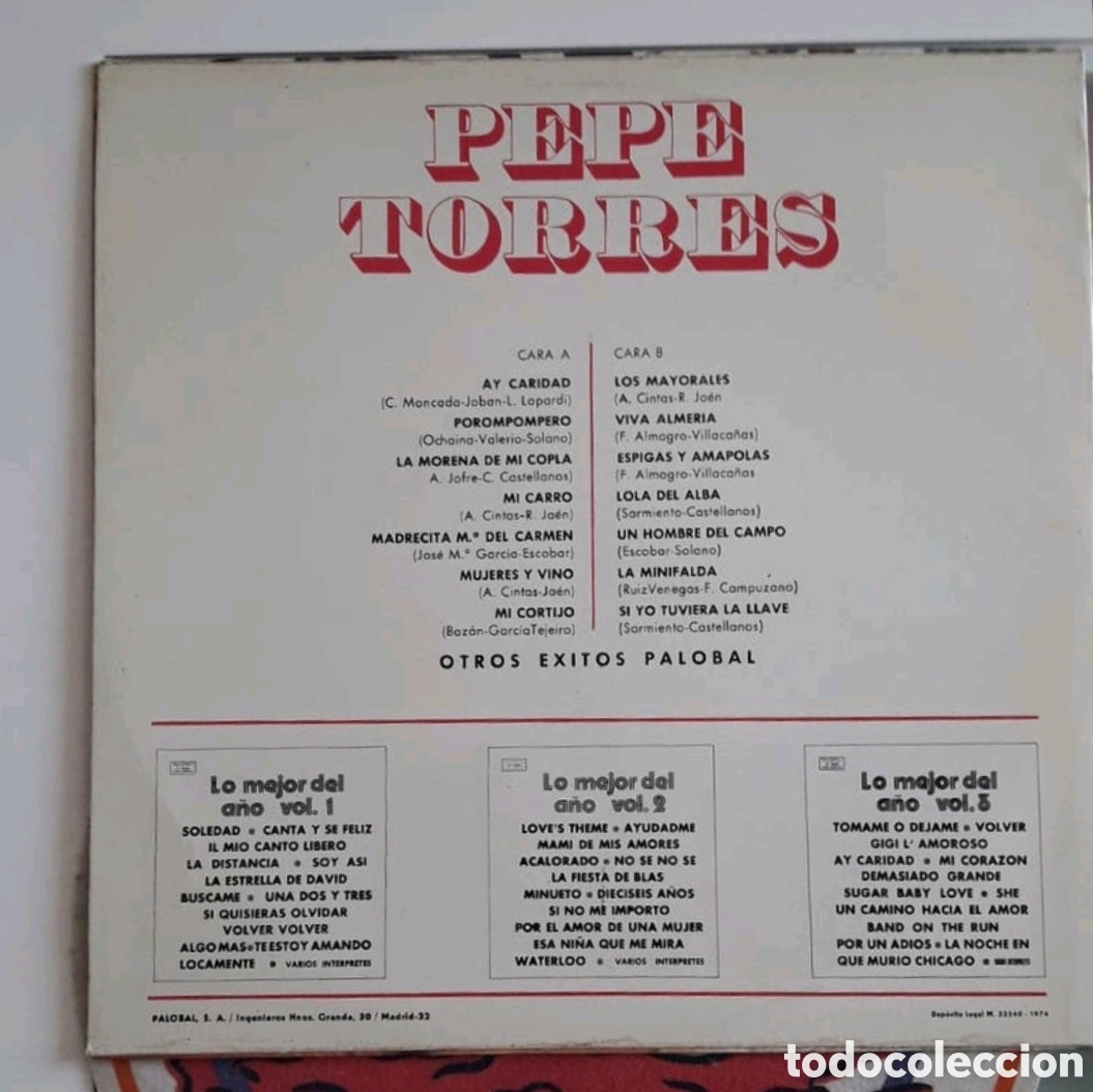 Discos de vinilo: Lp Pepe Torres. NUNCA REPRODUCIDO - Foto 2