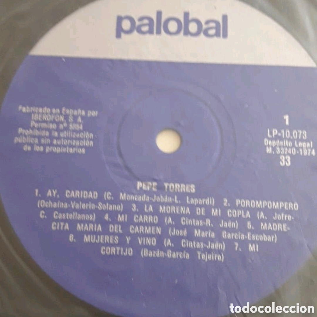 Discos de vinilo: Lp Pepe Torres. NUNCA REPRODUCIDO - Foto 3