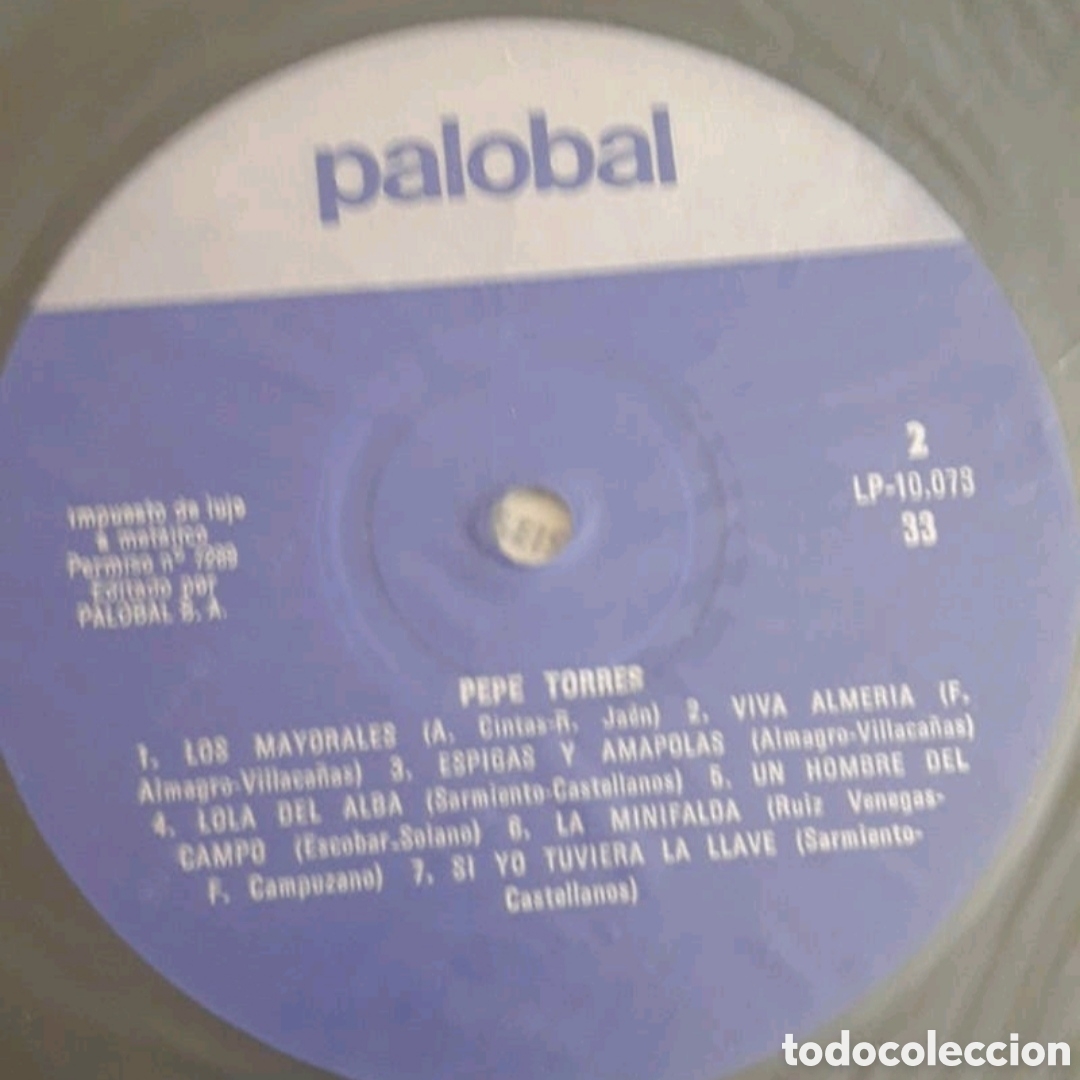 Discos de vinilo: Lp Pepe Torres. NUNCA REPRODUCIDO - Foto 4