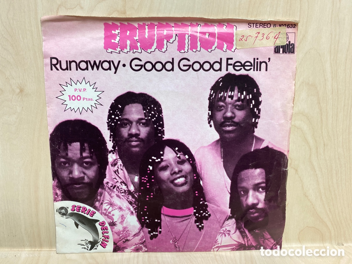Discos de vinilo: Eruption - Runaway / Good Good Feelin (7&rdquo;, Single) - Foto 1