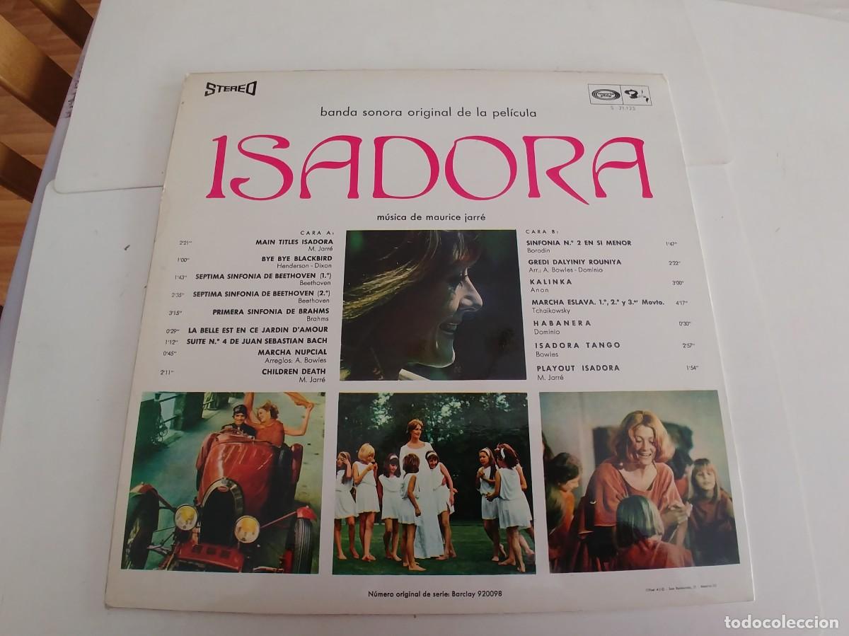 Discos de vinilo: ISADORA-LP MAURICE JARRE - Foto 2