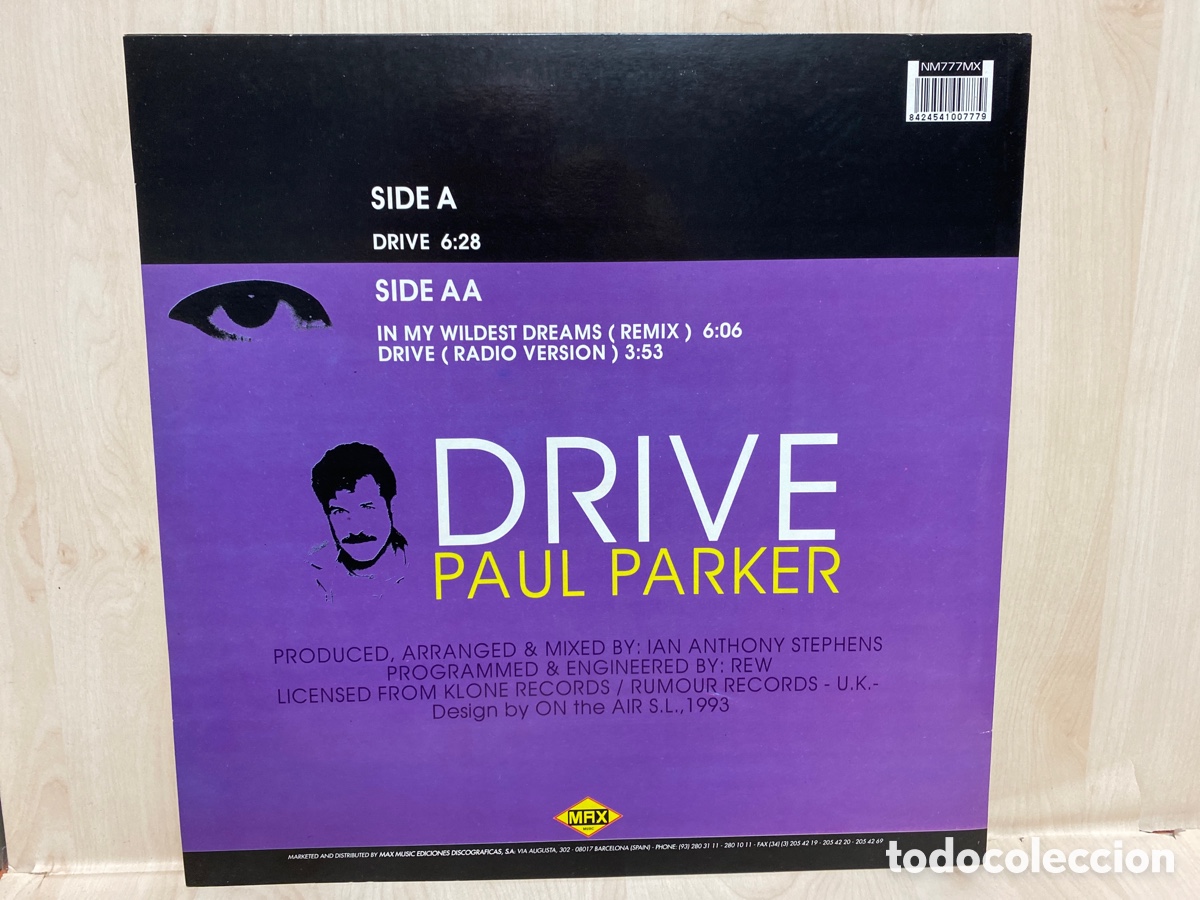 Discos de vinilo: Paul Parker - Drive (12&rdquo;) - Foto 2