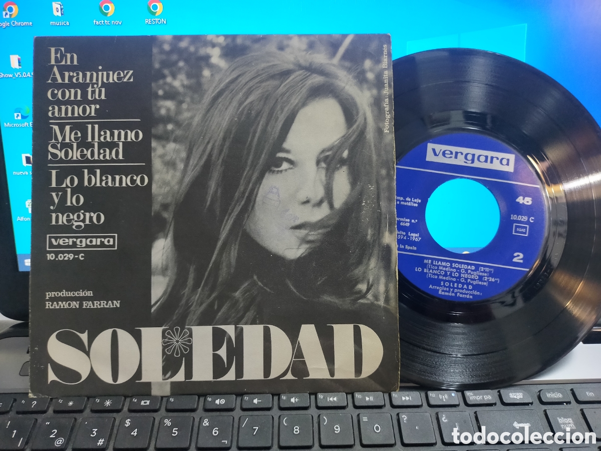 Disques de vinyle: Soledad ep en Aranjuez con tu amor + 2 1967