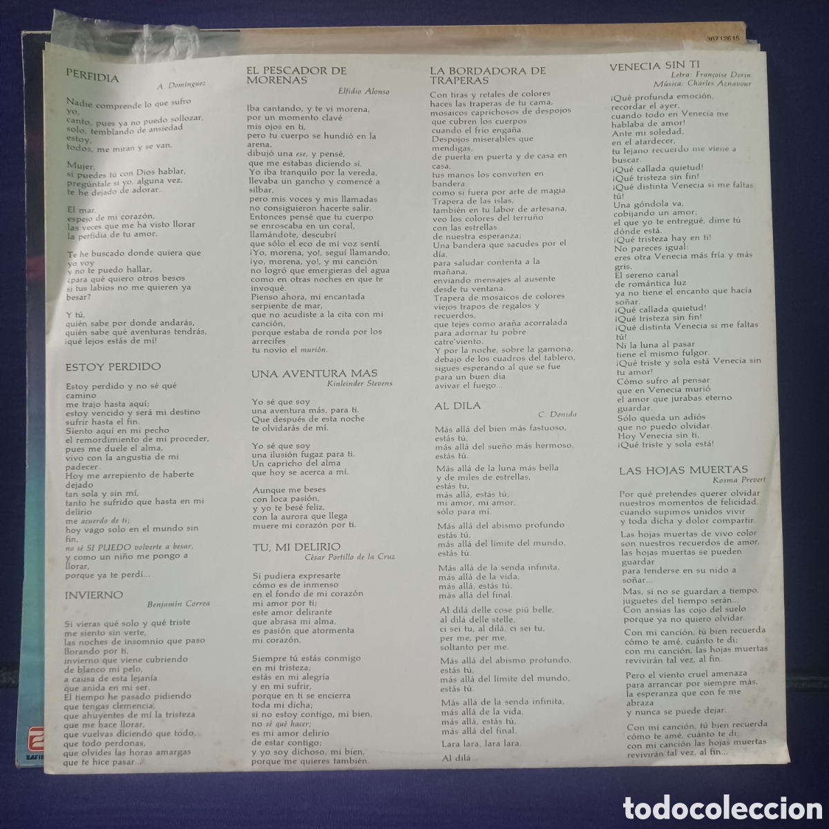 Discos de vinilo: LOS SABANDE&Ntilde;OS - A LA LUZ DE LA LUNA / DOBLE LP - Foto 4