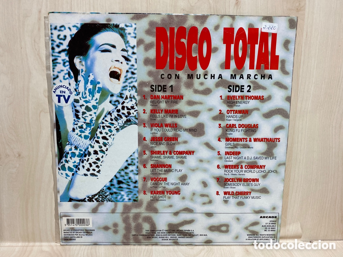 Discos de vinilo: Varios - Disco Total Con Mucha Marcha (LP) - Foto 2