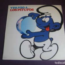 Discos de vinilo: VEO, VEO A LOS PITUFOS - LP VICTORIA 1987 - SIN ESTRENAR - INFANTIL 80'S - TVE