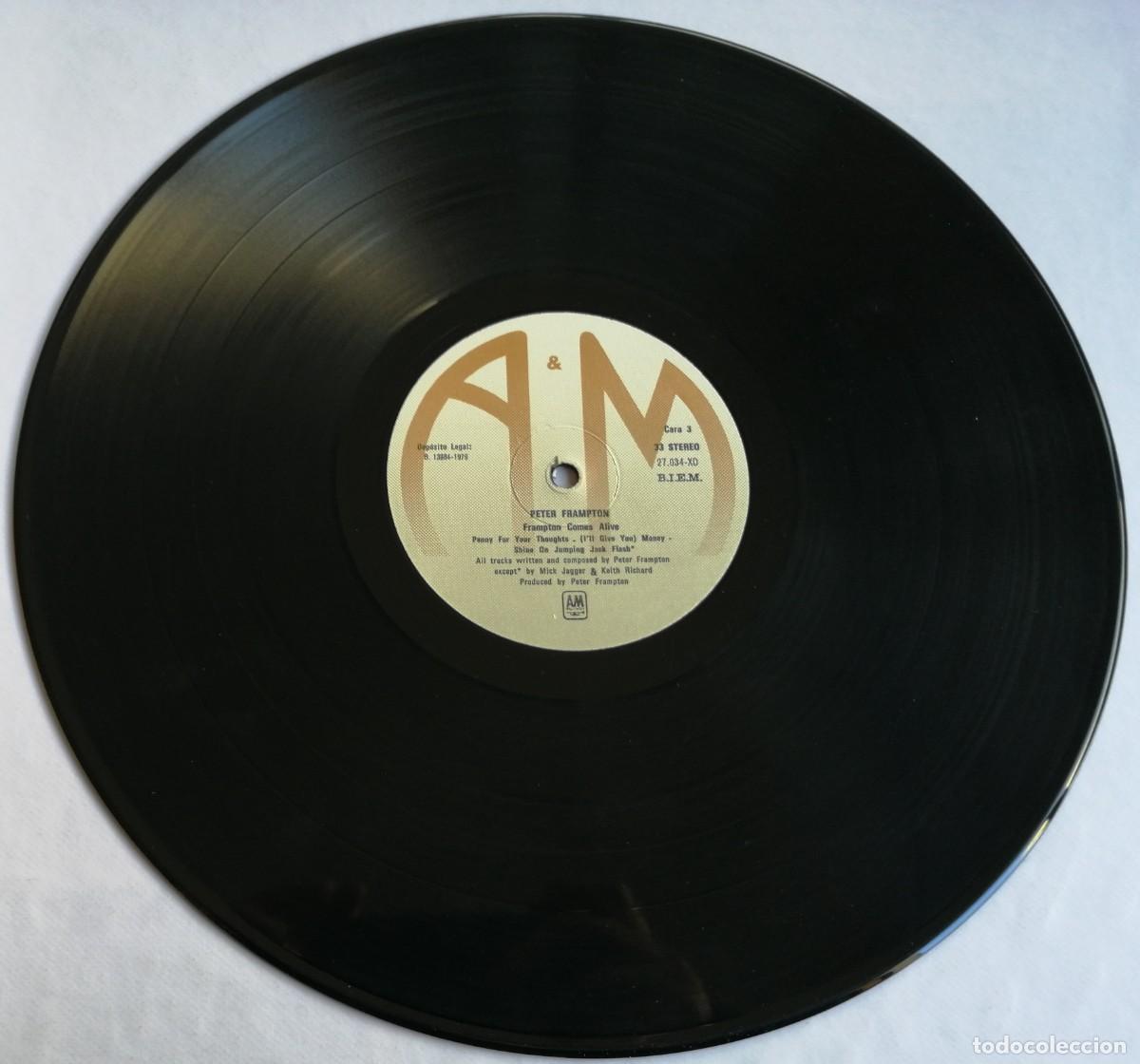Discos de vinilo: Peter Frampton, Frampton Comes Alive, A&M Records 27035 XD - Foto 5