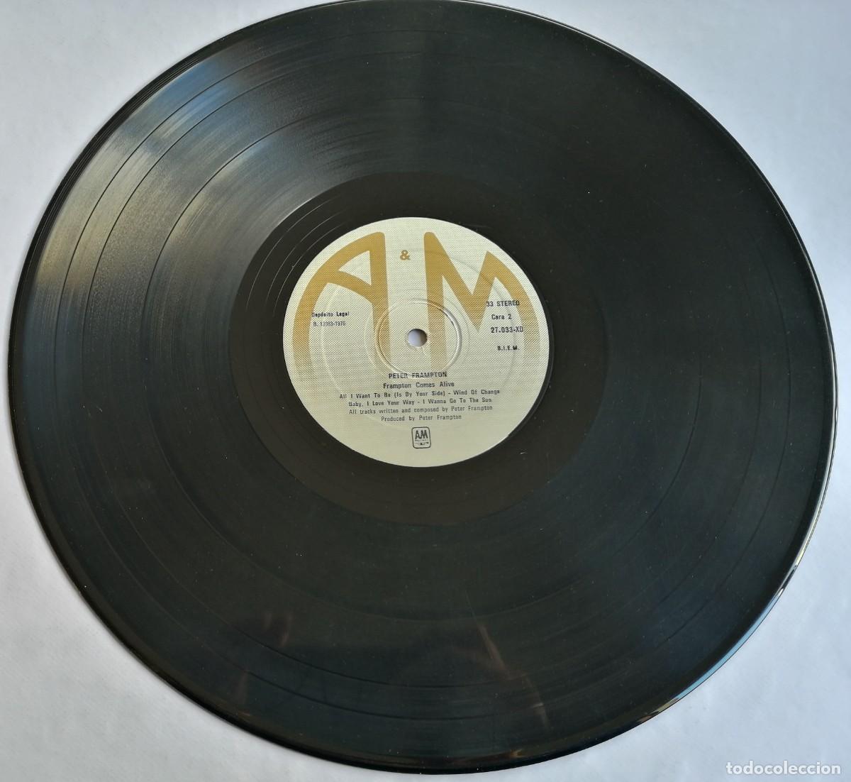 Discos de vinilo: Peter Frampton, Frampton Comes Alive, A&M Records 27035 XD - Foto 7