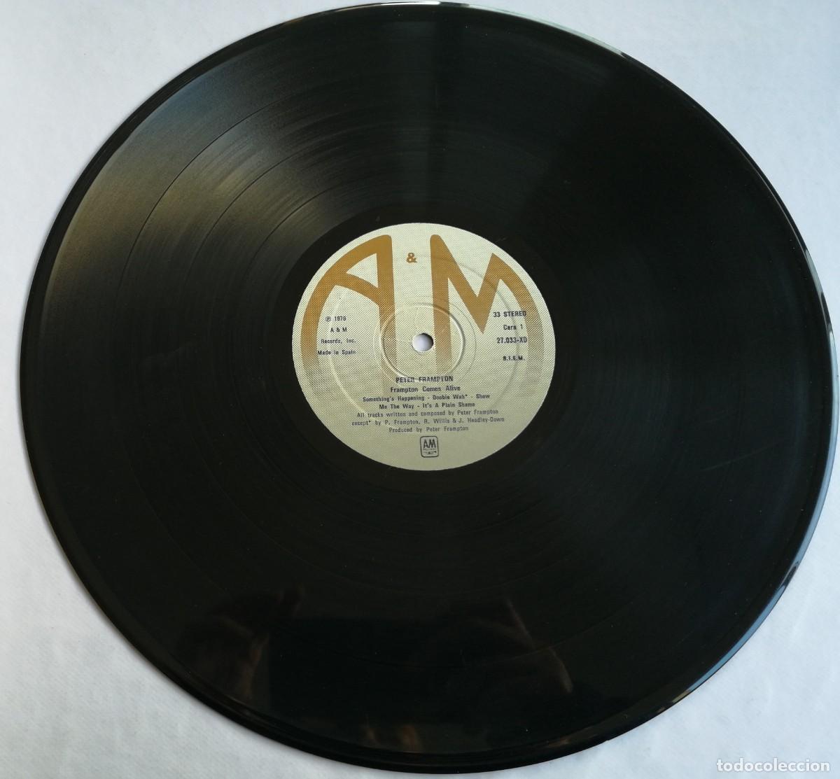 Discos de vinilo: Peter Frampton, Frampton Comes Alive, A&M Records 27035 XD - Foto 8