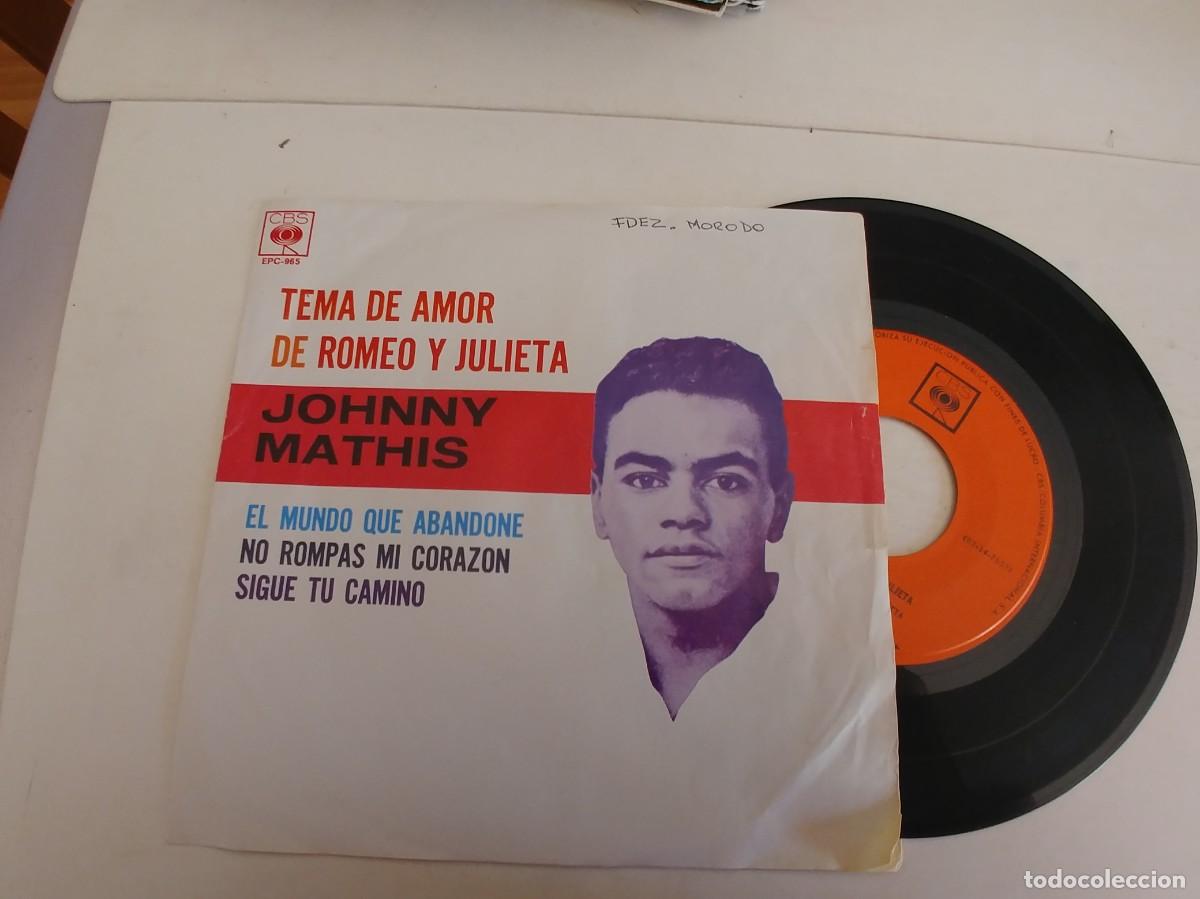 Discos de vinilo: JOHNNY MATHIS-EP TEMA DE AMOR DE ROMEO Y JULIETA +3 - Foto 1