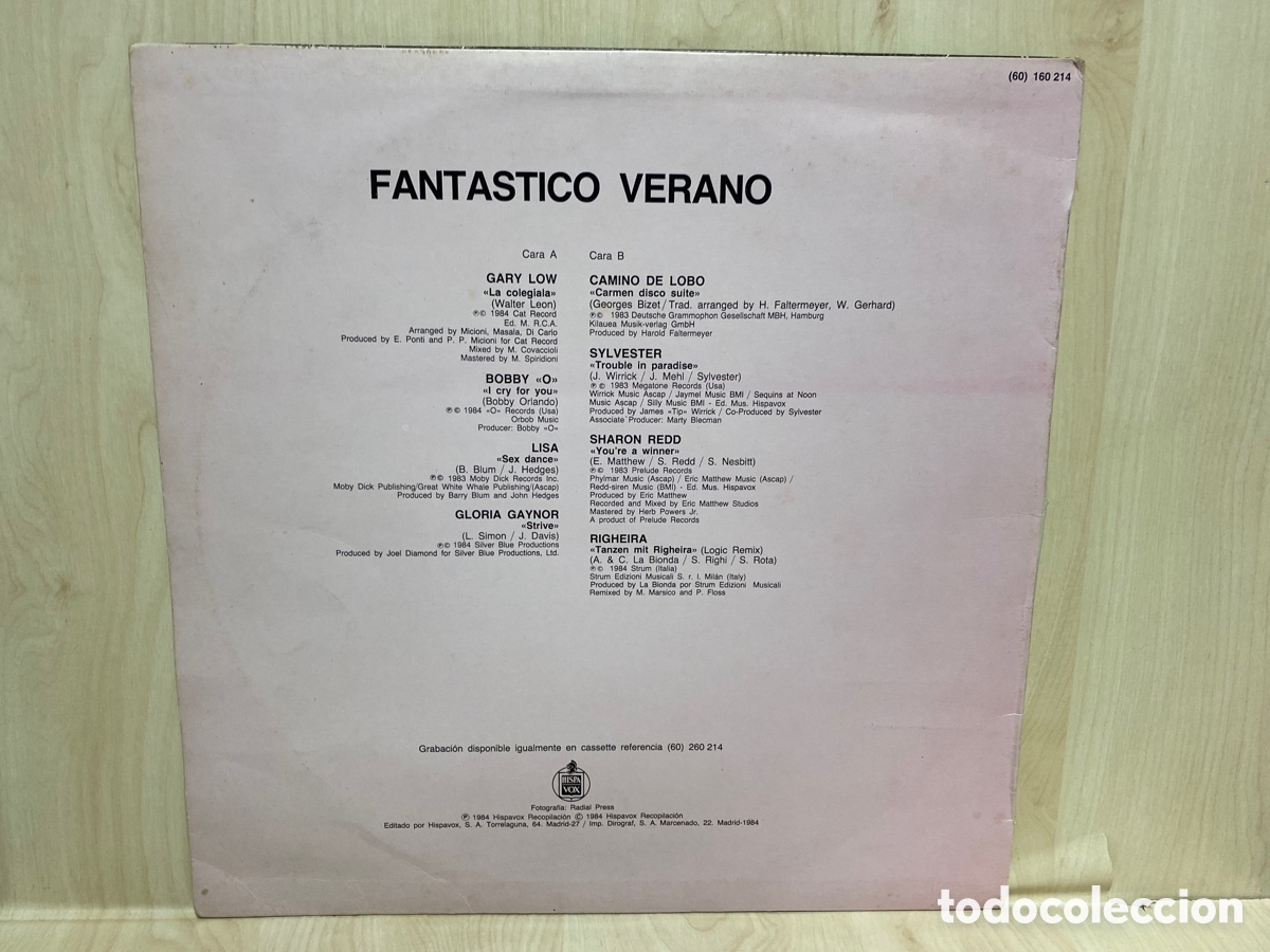Discos de vinilo: Various - Fantastico Verano (LP, Comp) - Foto 2