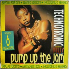 Discos de vinilo: TECHNOTRONIC FEATURING FELLY, PUMP UP THE JAM (REMIXES), MAX MUSIC MAX 378. Lote 393344014