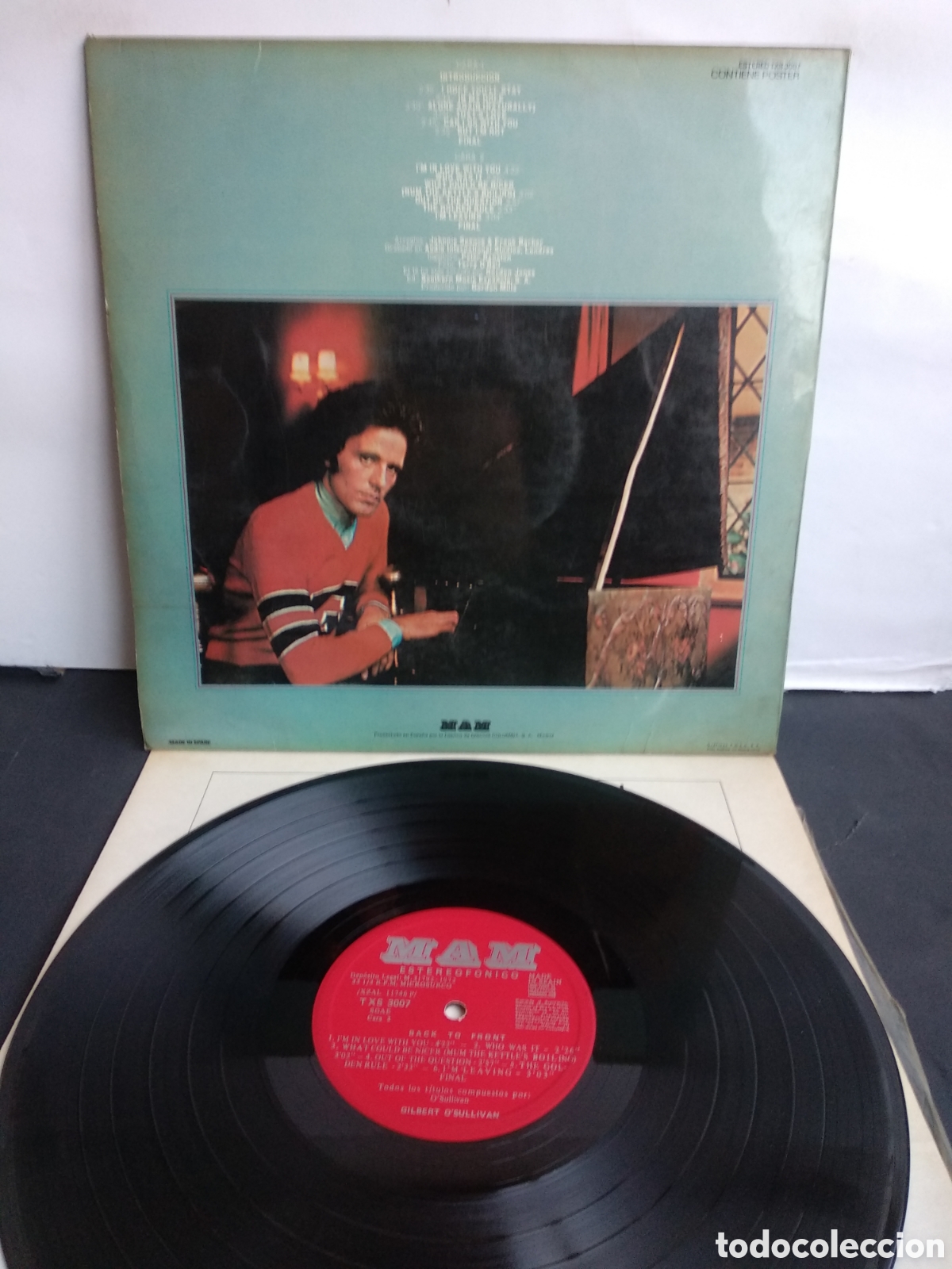 Discos de vinilo: *GILBERT OSULLIVAN, BACK TO FRONT, SPAIN, MAM,1972, J.2 - Foto 2
