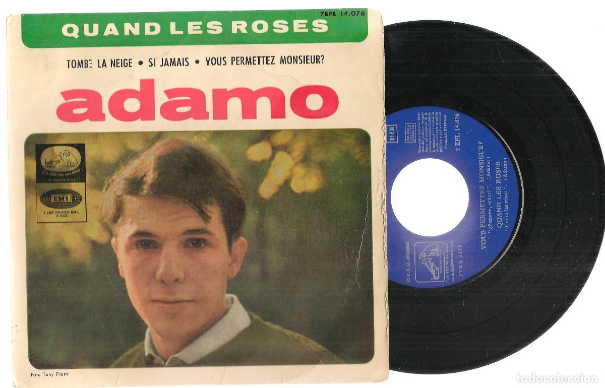 Discos de vinilo: SINGLE. ADAMO. QUAND LES ROSES. (ST/DS3) - Foto 1