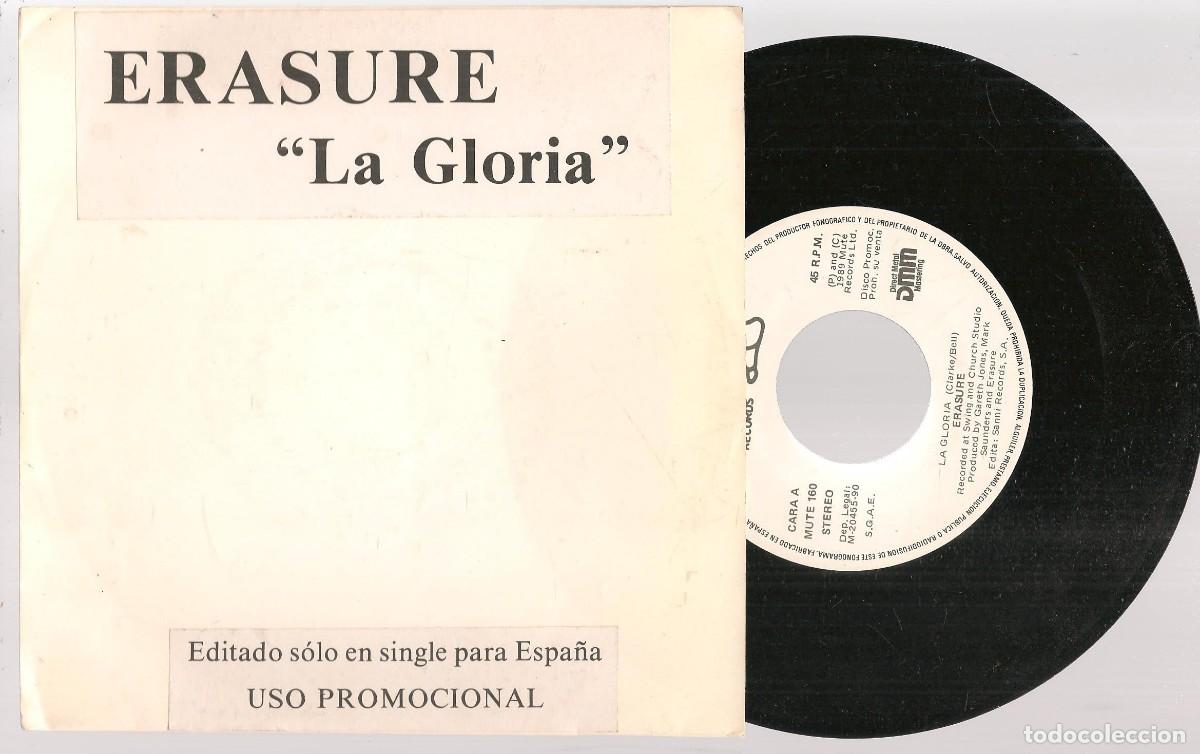 Vinyl records: SINGLE. ERASURE. &uml;LA GLORIA&uml;. (ST/DS3)