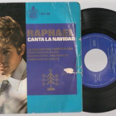 Discos de vinilo: SINGLE. RAPHAEL CANTA A LA NAVIDAD. LA CAMCIÓN DEL TAMBORILERO. (ST/DS3)