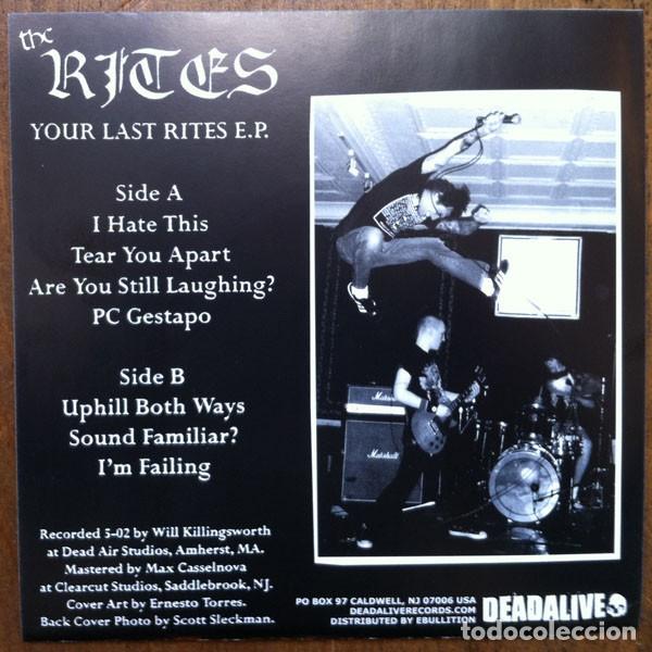 Discos de vinilo: The Rites &ndash; Your Last Rites E.P. - Foto 2
