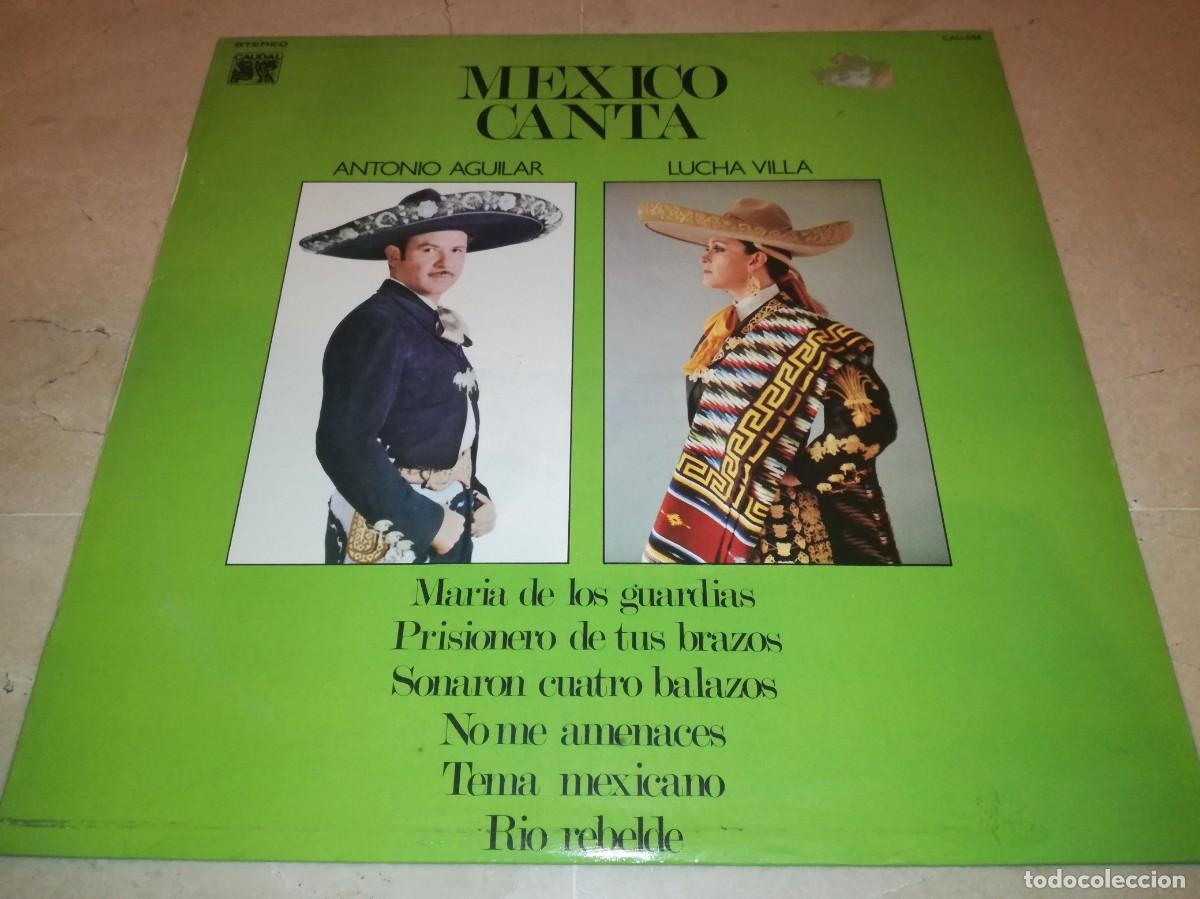 Vinyl records: MEXICO CANTA-ANTONIO AGUILAR-LUCHA VILLA