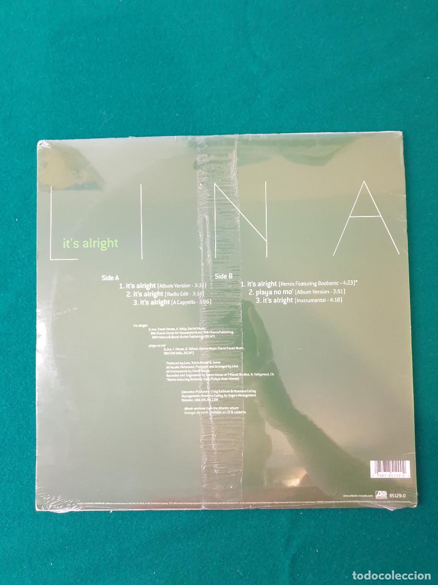 Discos de vinilo: LINA - IT&acute;S ALRIGHT - ATLANTIC RECORDS - Foto 2