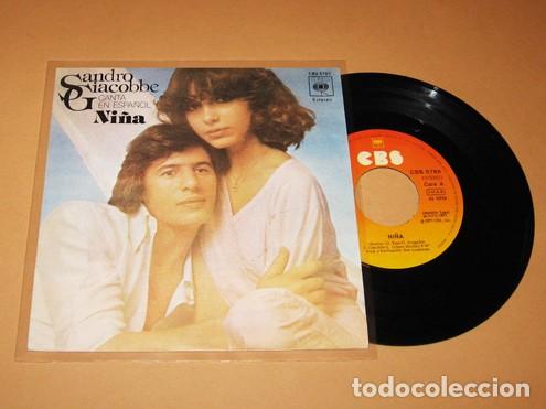 Discos de vinilo: SANDRO GIACOBBE - NI&Ntilde;A - SINGLE - 1977 - Foto 1