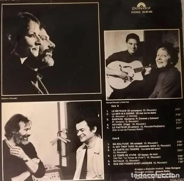 Discos de vinilo: DISCO VINILO LP - GEORGES MOUSTAKI - - Foto 2