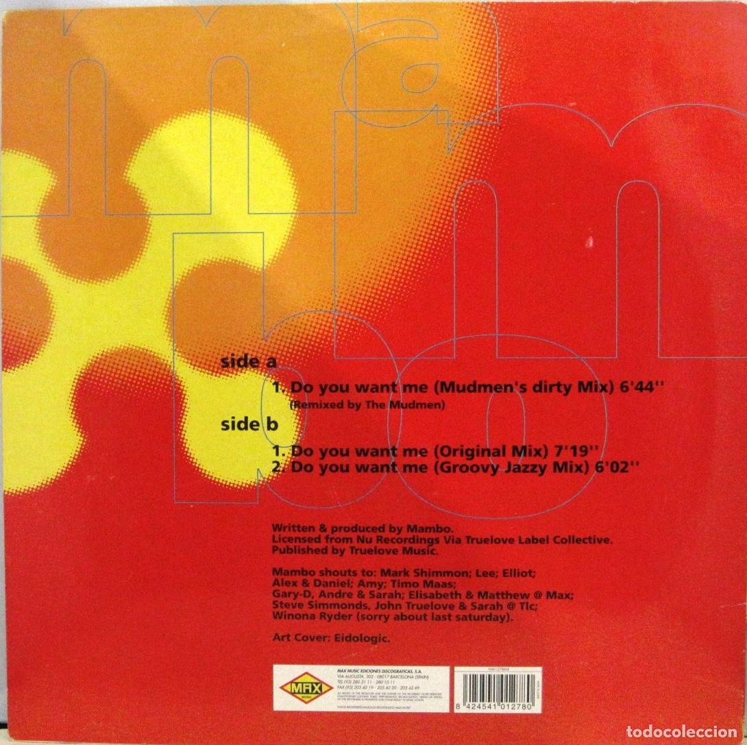 Discos de vinilo: MAMBO - DO YOU WANT ME - MAXI SINGLE - Foto 2