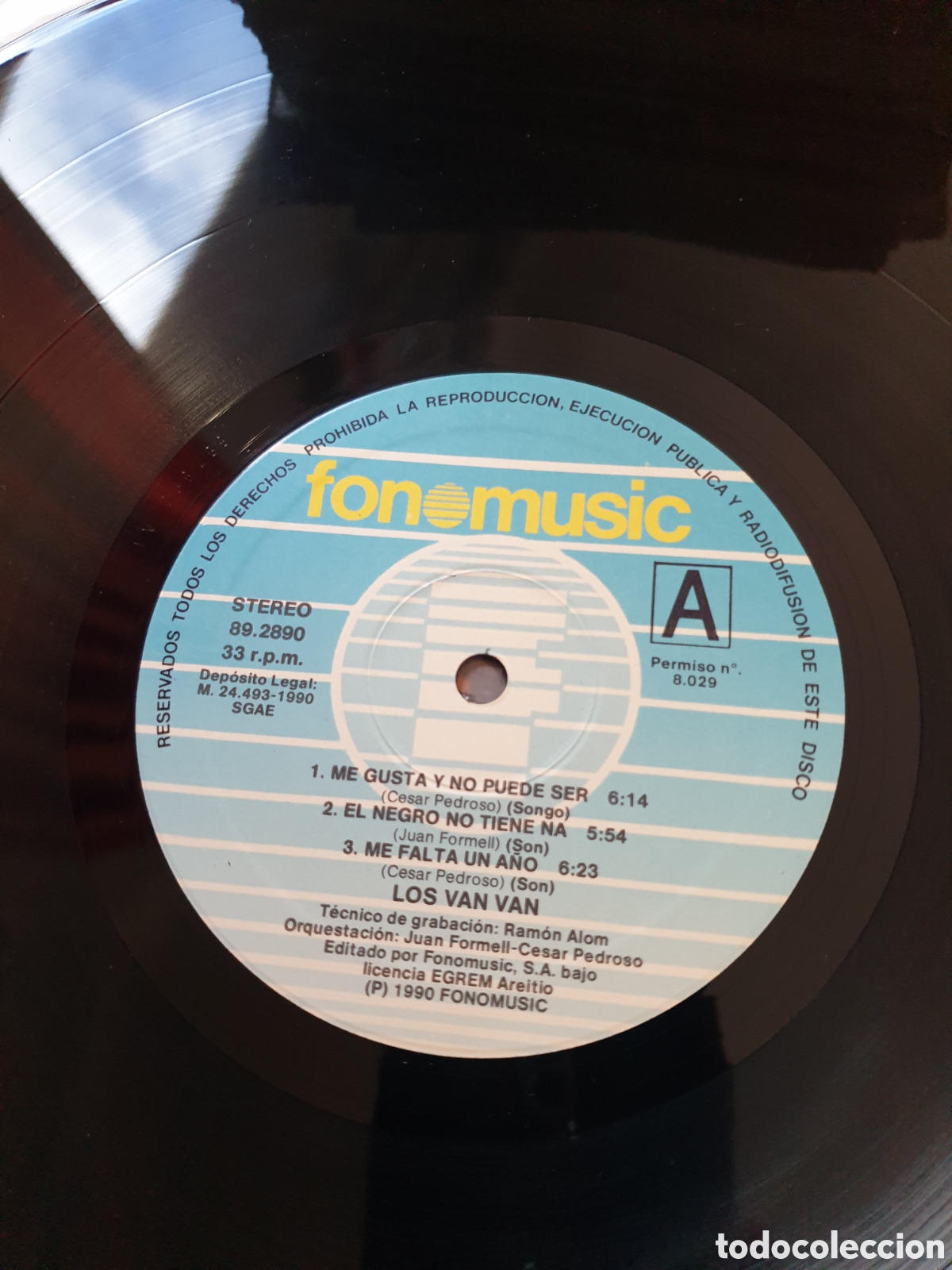 Discos de vinilo: Los Van Van - El negro no tiene na - Foto 3