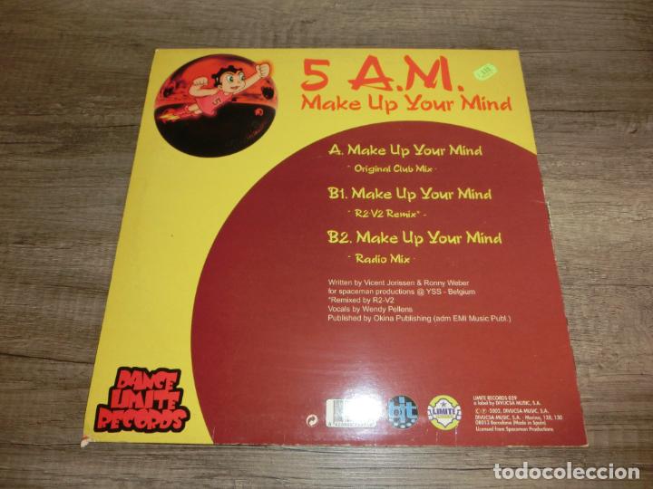 Discos de vinilo: 5 A.M. - MAKE UP YOUR MIND - Foto 2