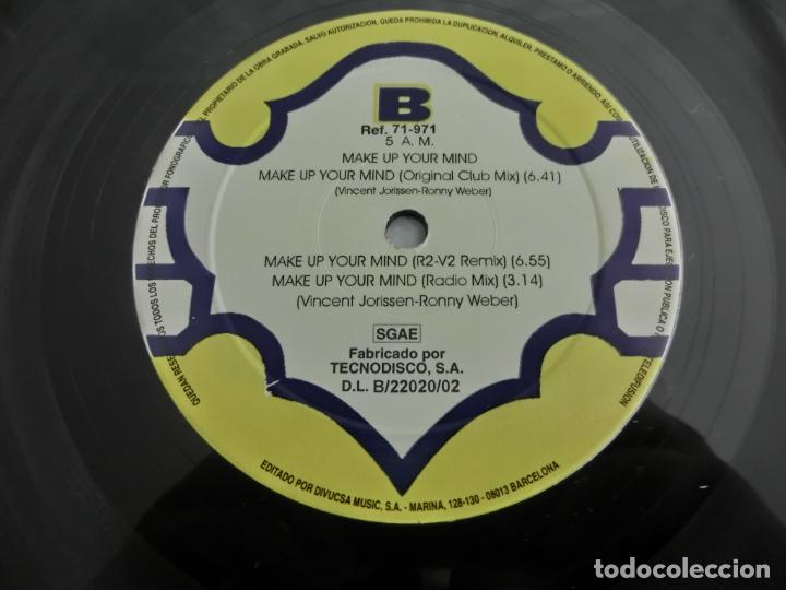 Discos de vinilo: 5 A.M. - MAKE UP YOUR MIND - Foto 3