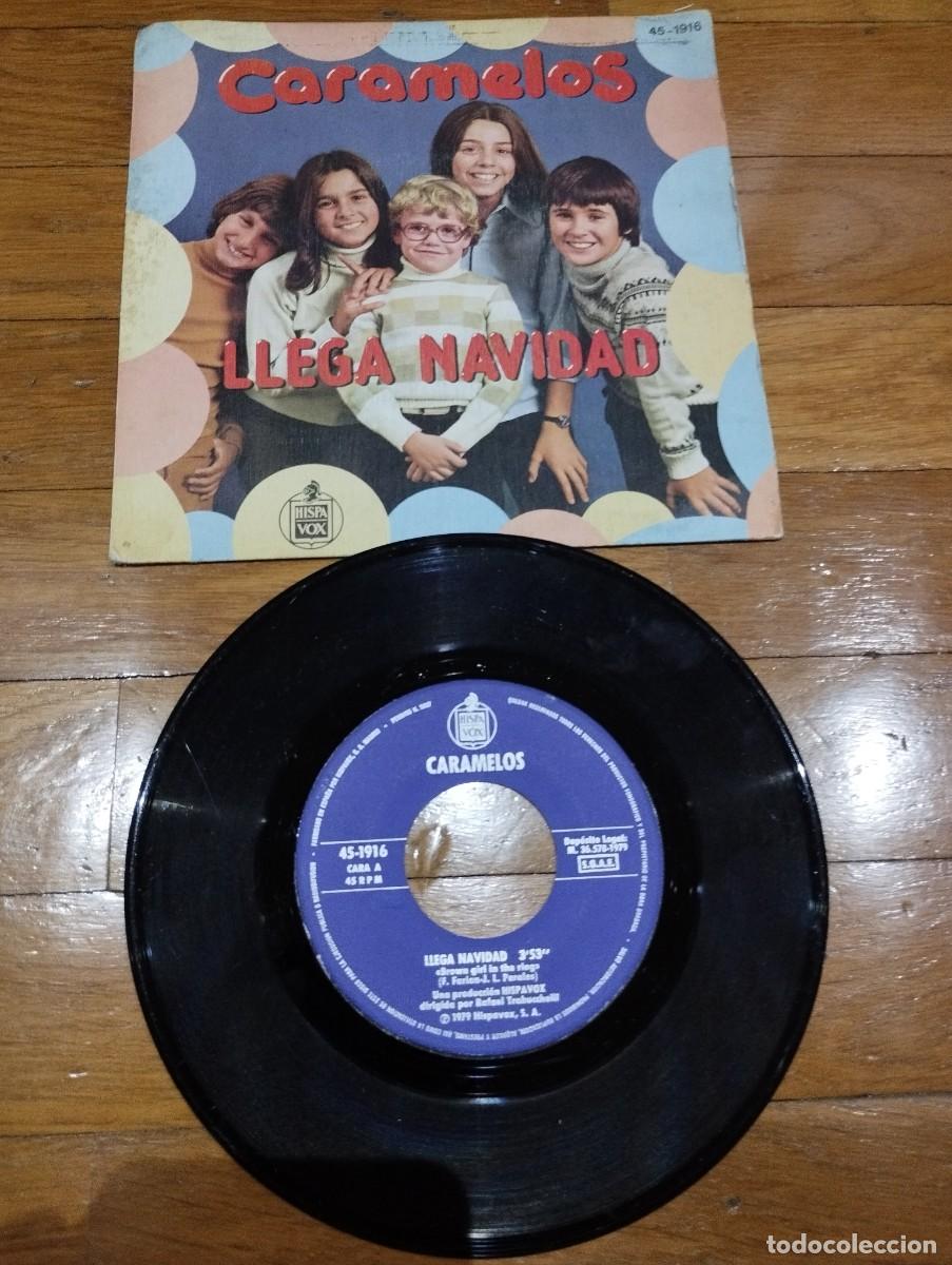 Discos de vinilo: CARAMELOS - LLEGA LA NAVIDAD - SINGLE 1979 - Foto 1