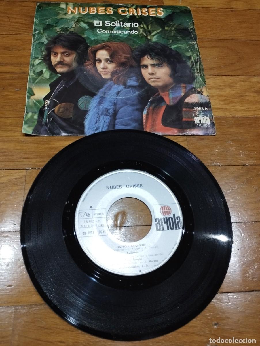 Discos de vinilo: NUBES GRISES - EL SOLITARIO - SINGLE 1975 - Foto 1