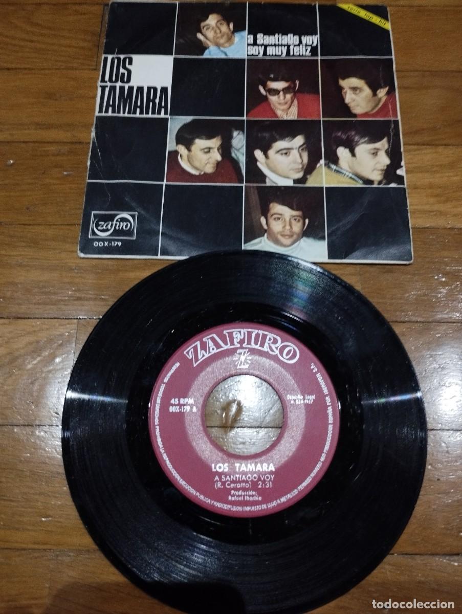 Discos de vinilo: LOS TAMARA - A SANTIAGO VOY - SINGLE 19672 - Foto 1
