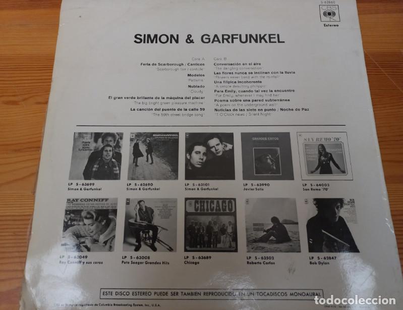 Discos de vinilo: SIMON AND GARFUNKEL, CBS 1970, DISCO DE VINILO LP - Foto 2