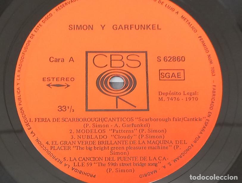 Discos de vinilo: SIMON AND GARFUNKEL, CBS 1970, DISCO DE VINILO LP - Foto 5