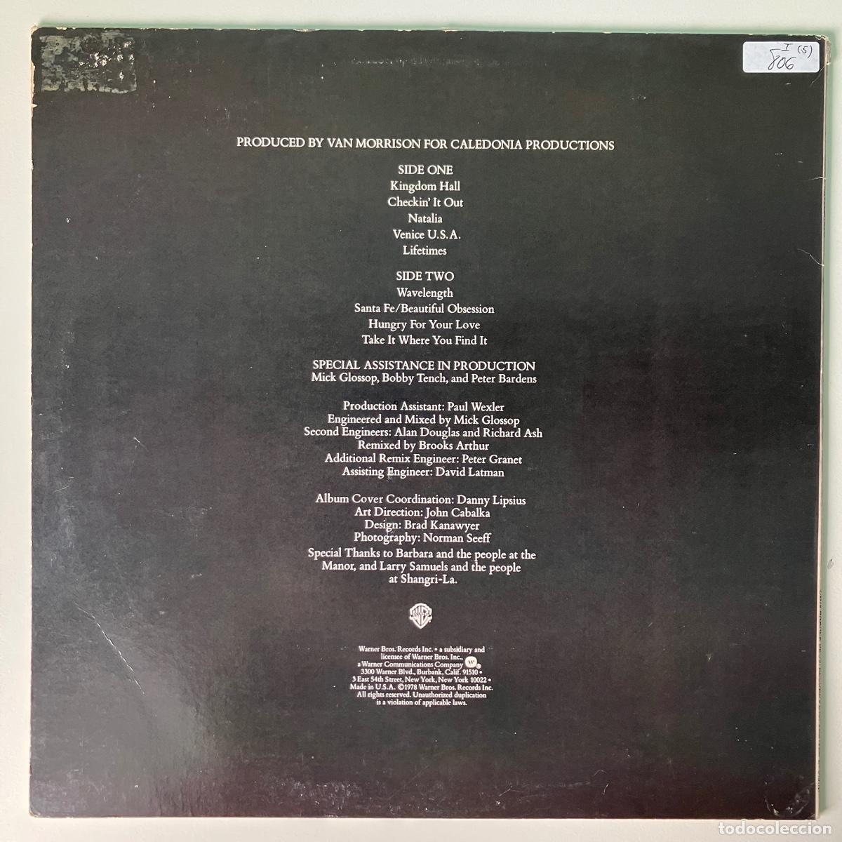Discos de vinilo: Van Morrison &lrm;&ndash; Wavelength, Winchester Press, US 1978 Warner Bros* - Foto 2