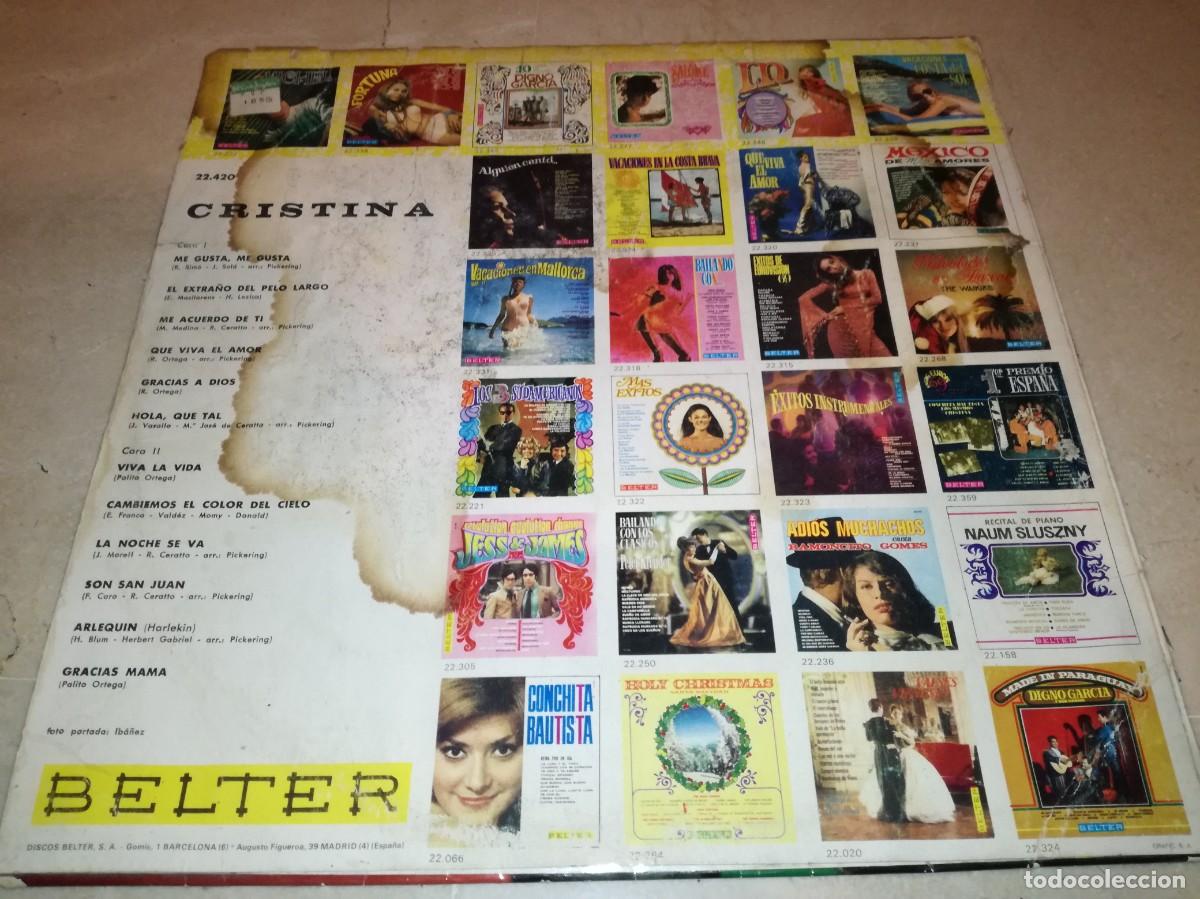 Discos de vinilo: CRISTINA-ORIGINAL 1970-BELTER - Foto 2