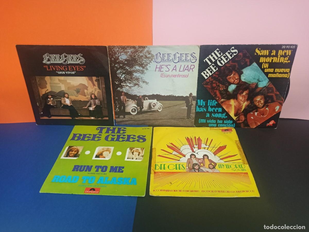 Discos de vinilo: LOTE 5 - SINGLES DISCOS DE VINILO - BEE GEES - Foto 1