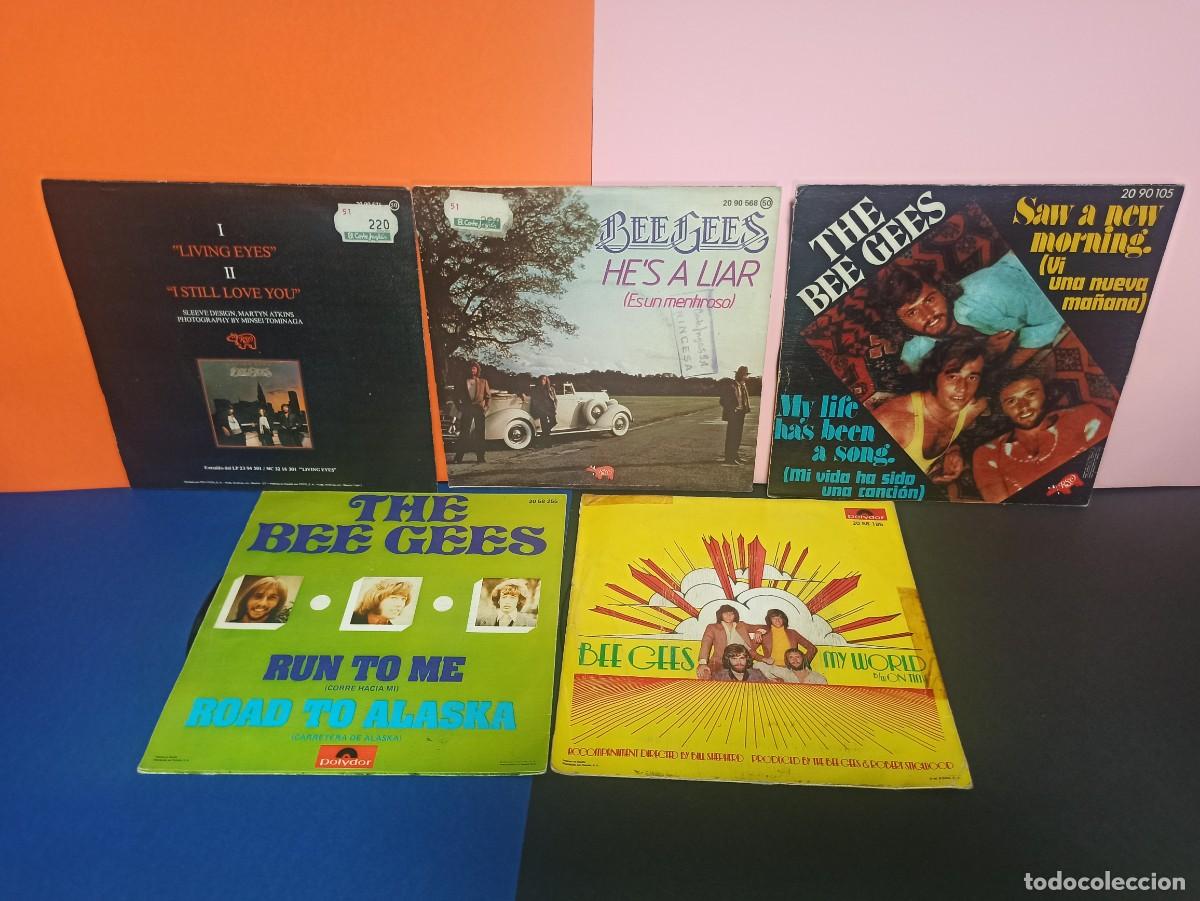Discos de vinilo: LOTE 5 - SINGLES DISCOS DE VINILO - BEE GEES - Foto 2
