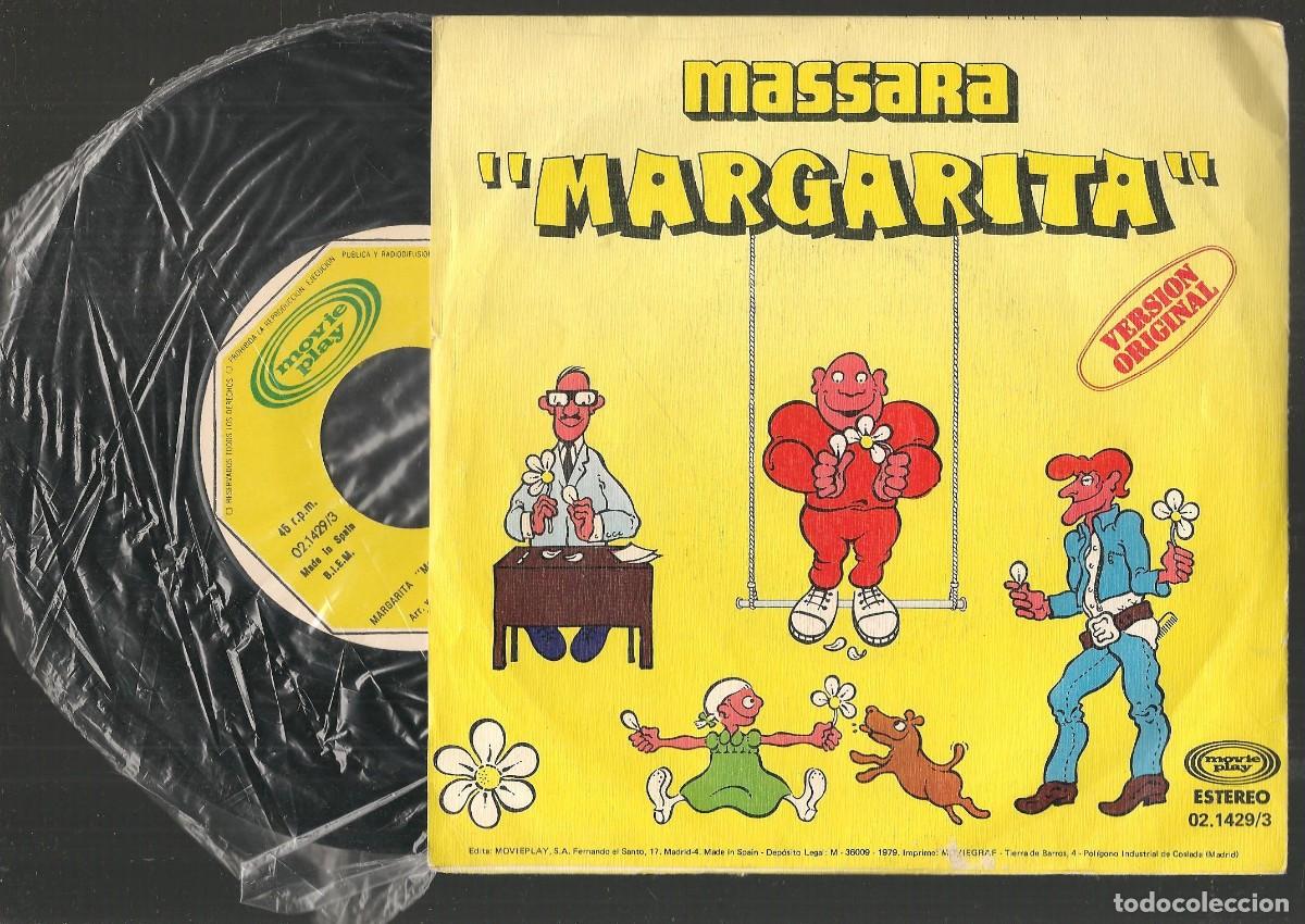Discos de vinilo: SINGLE. MARGARITA. MASSARA. VERSI&Oacute;N ORIGINAL. (ST/DS3) - Foto 2