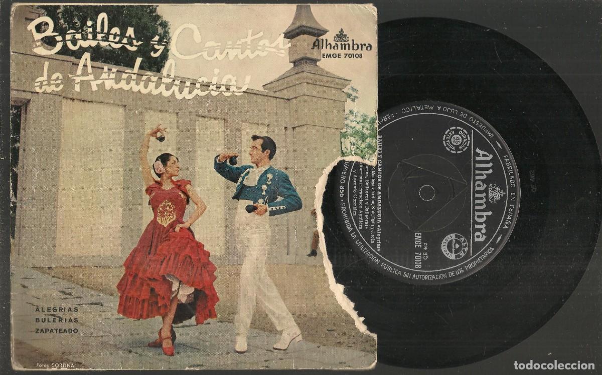 Vinyl-Schallplatten: SINGLE. BAILES Y CANTOS DE ANDALUC&Iacute;A. (ST/DS3)