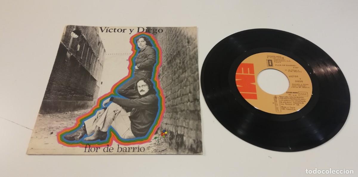 Vinyl-Schallplatten: S6-V&iacute;ctor Y Diego - Flor De Barrio (7&rdquo;, Single) - PORT VG DISC NM PROMO