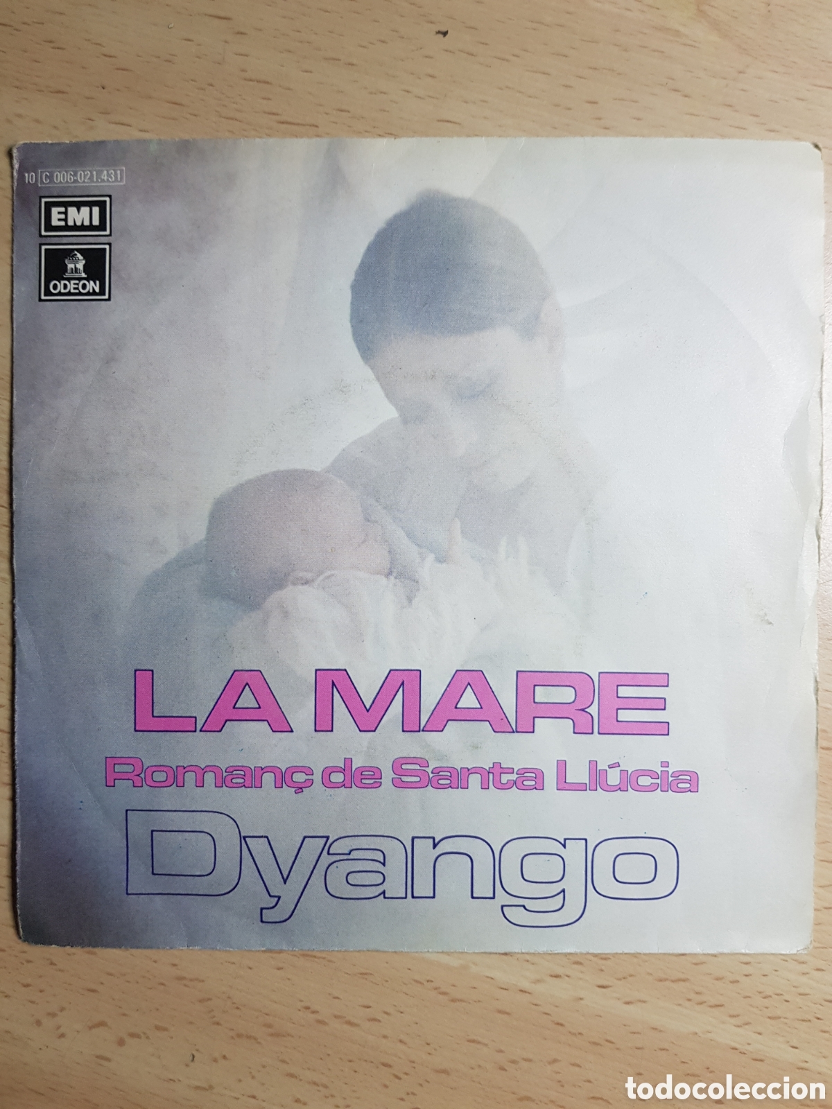 Discos de vinilo: Single 7&rdquo; Dyango 1977 La mare .Roman&ccedil; de Santa Lluc&iacute;a. - Foto 1
