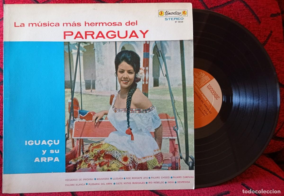 Discos de vinilo: IGUACU Y SU ARPA ** La Musica Mas Hermosa Del Paraguay ** ARGENTINA LP VINILO